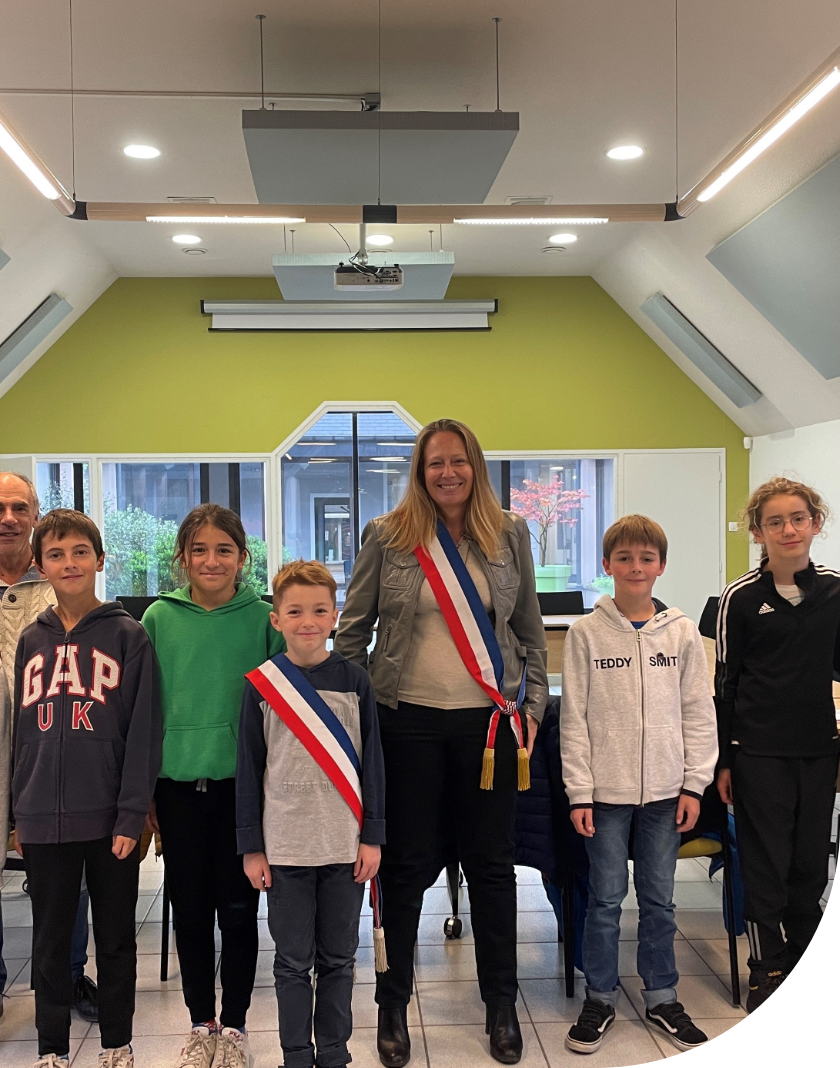 Photo du conseil municipal des enfants