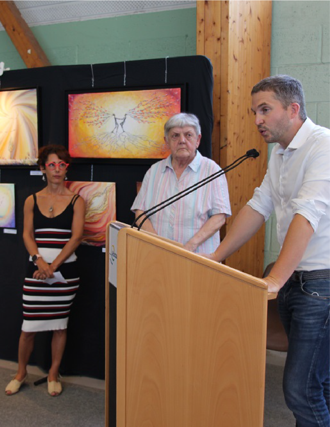 Photo durant le salon des arts