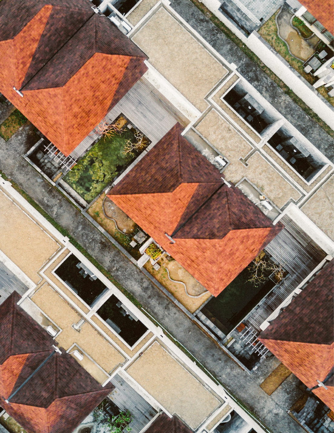 Photographie, vue aérienne d'un quartier